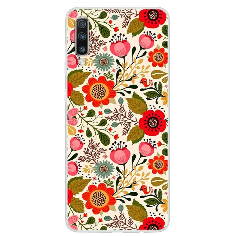 Kuori Samsung Galaxy A70 Kukkainen Kuvakudos