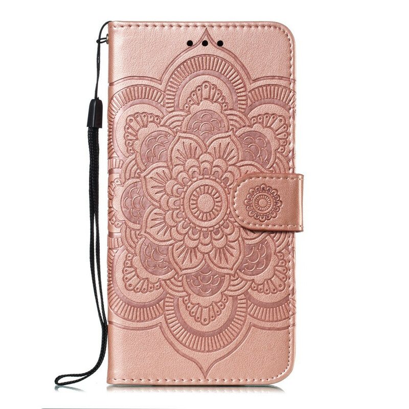 Nahkakotelo Samsung Galaxy A70 Täysi Mandala