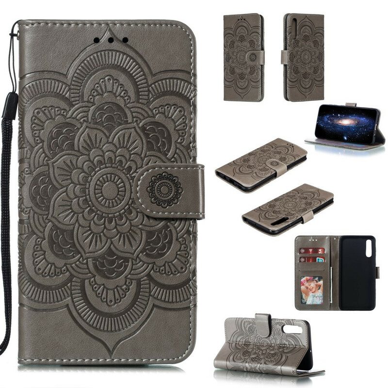 Nahkakotelo Samsung Galaxy A70 Täysi Mandala
