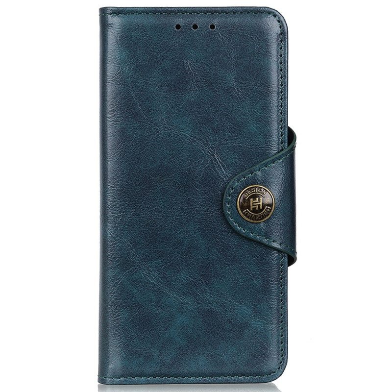 Flip Case Samsung Galaxy A03 Core Kiiltävä Keinonahkainen Nappi