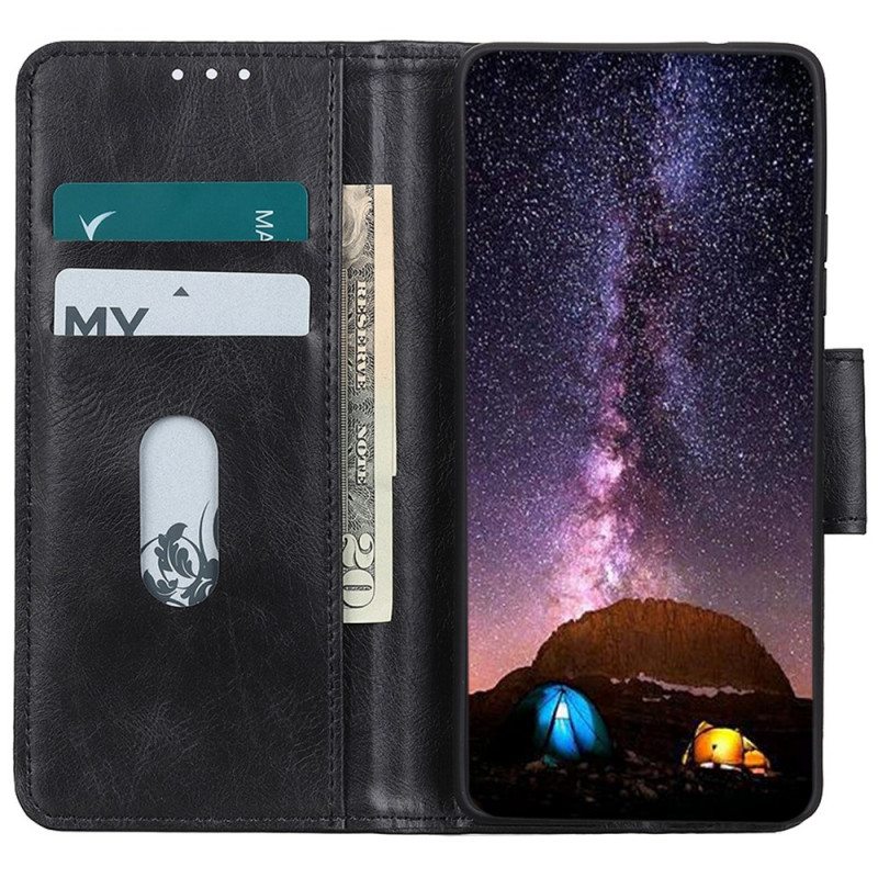 Kotelot Samsung Galaxy A03 Core Käännettävä Nahkaefekti