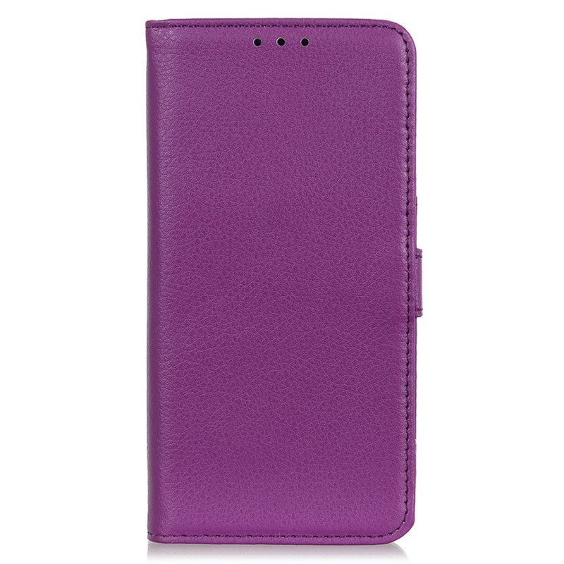 Kotelot Samsung Galaxy A03 Core Litsi Tekonahkaa