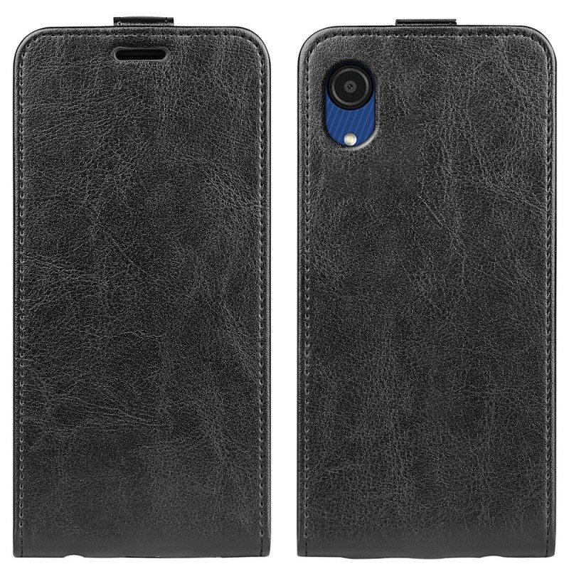 Kotelot Samsung Galaxy A03 Core Nahkatehoste Pystysuora Läppä