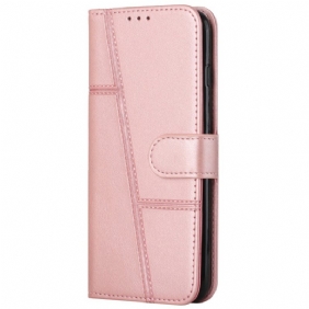 Kotelot Samsung Galaxy A03 Core Suojaketju Kuori Strappy Geo Leather Effect