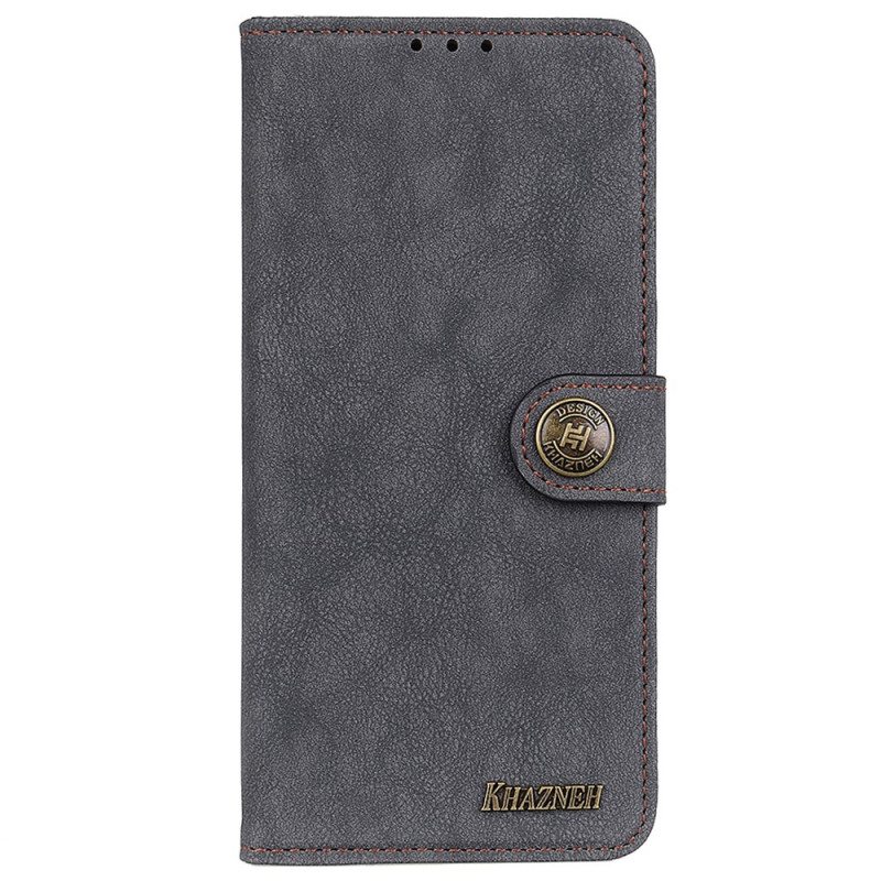 Nahkakotelo Samsung Galaxy A03 Core Khazneh Retro Haljasnahka