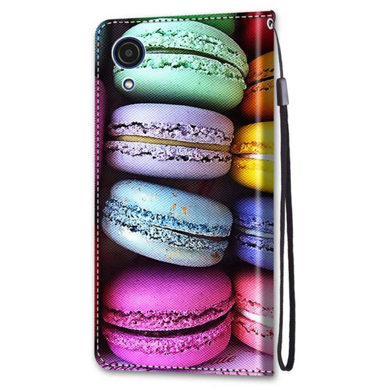 Nahkakotelo Samsung Galaxy A03 Core Makaroneja