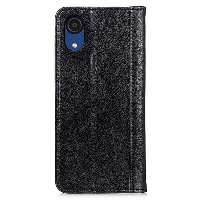 Puhelinkuoret Samsung Galaxy A03 Core Kotelot Flip Elegance Haljattu Litsi Nahka