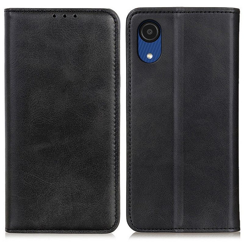 Puhelinkuoret Samsung Galaxy A03 Core Kotelot Flip Elegance Haljattu Nahka