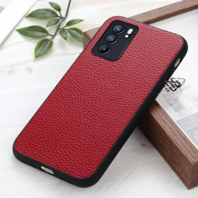 Case Oppo Reno 6 5G Aitoa Litsi-nahkaa