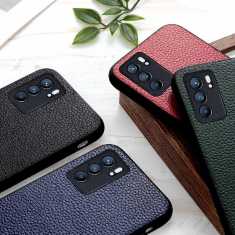 Case Oppo Reno 6 5G Aitoa Litsi-nahkaa