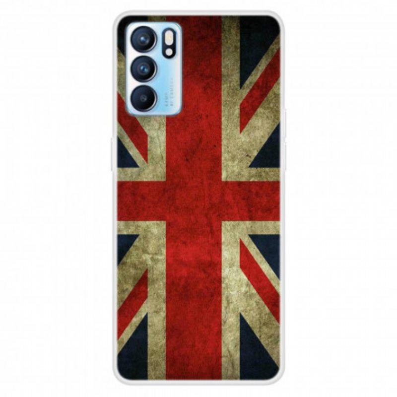Case Oppo Reno 6 5G Englannin Lippu