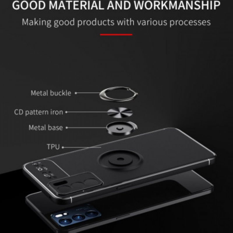 Case Oppo Reno 6 5G Irrotettava Tukirenkaalla