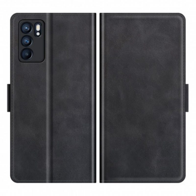 Flip Case Oppo Reno 6 5G Kaksoissulkeminen