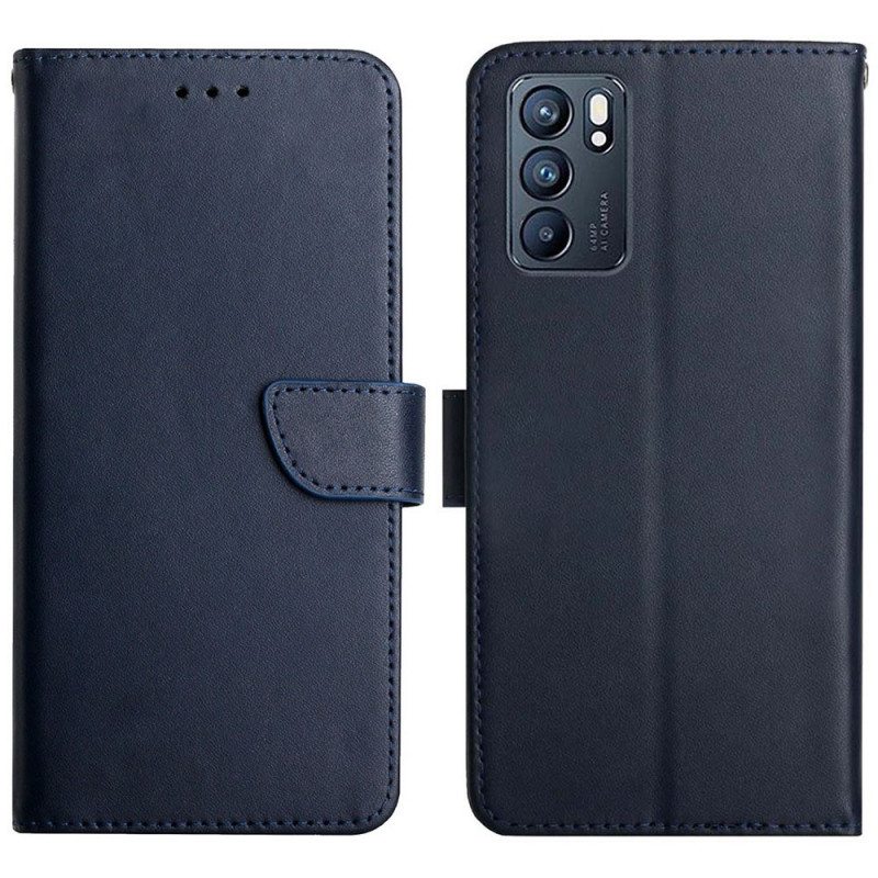 Kotelot Oppo Reno 6 5G Aitoa Nappan Nahkaa