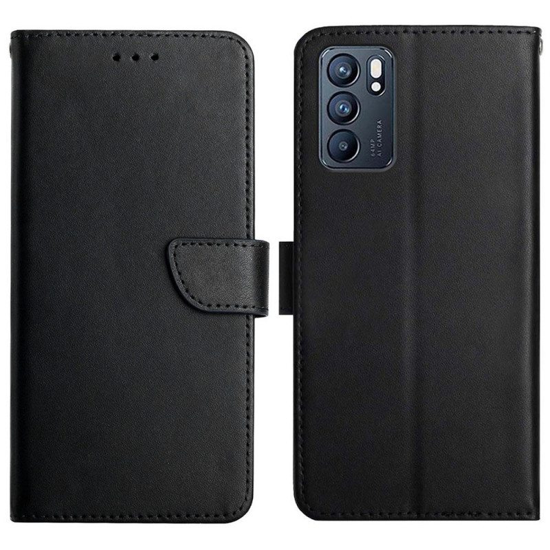 Kotelot Oppo Reno 6 5G Aitoa Nappan Nahkaa