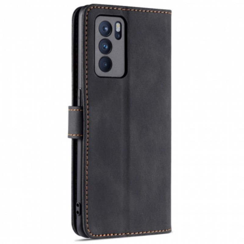 Kotelot Oppo Reno 6 5G Azns Leather Effect Couture