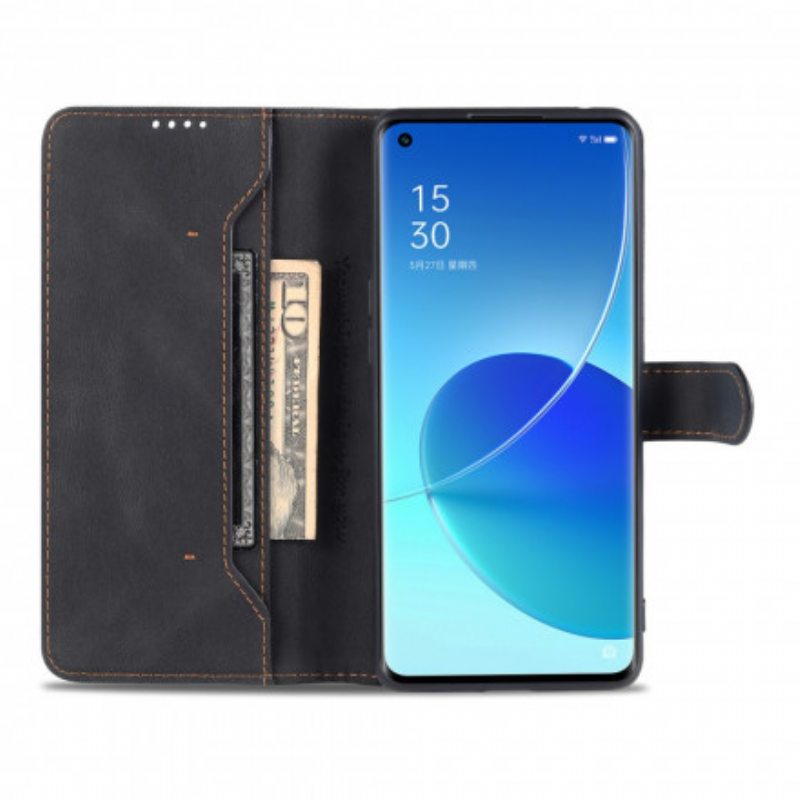Kotelot Oppo Reno 6 5G Azns Leather Effect Couture