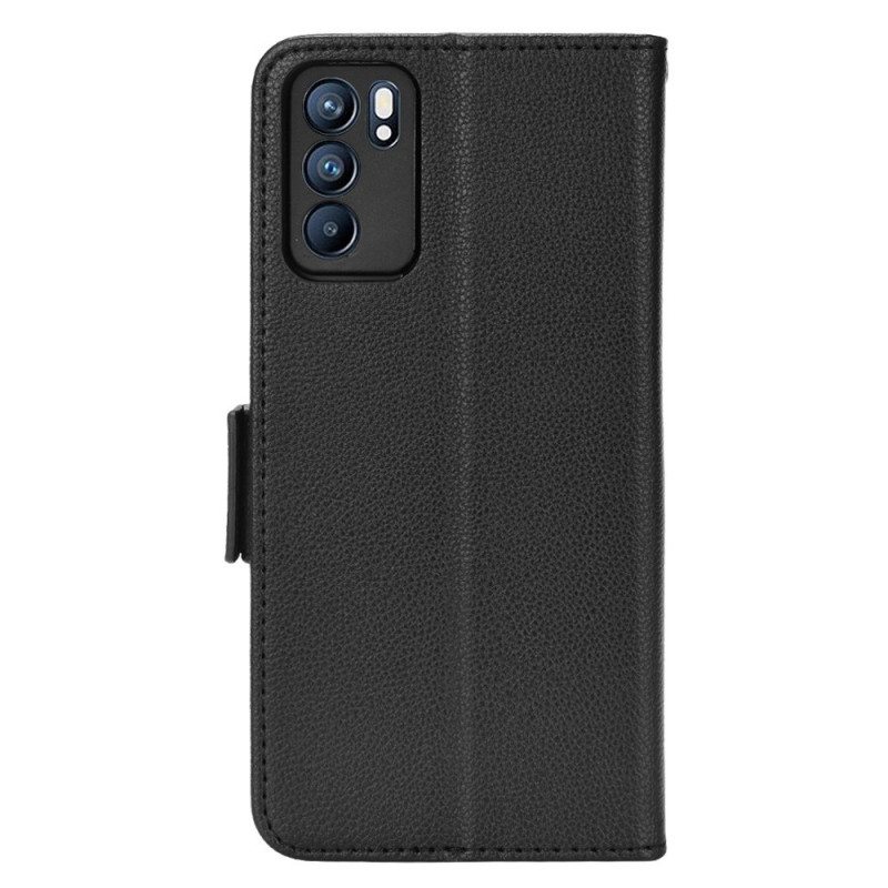 Kotelot Oppo Reno 6 5G Flap Double Uusia Värejä