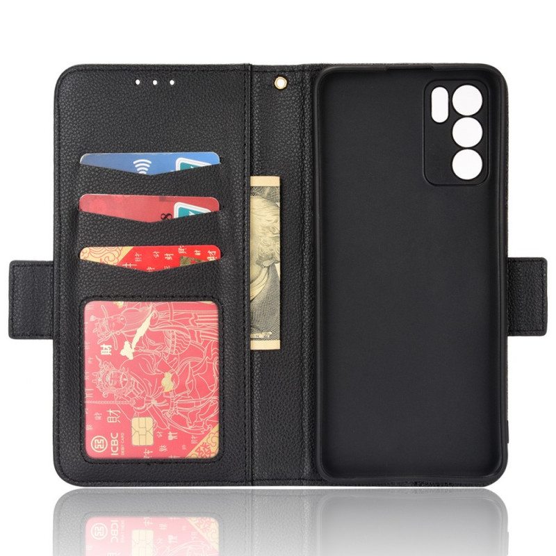 Kotelot Oppo Reno 6 5G Flap Double Uusia Värejä