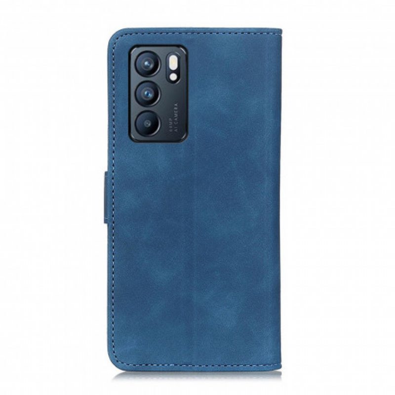 Kotelot Oppo Reno 6 5G Khazneh Vintage Nahkaefekti