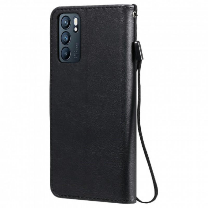 Kotelot Oppo Reno 6 5G Suojaketju Kuori Solid Color Series Strappy