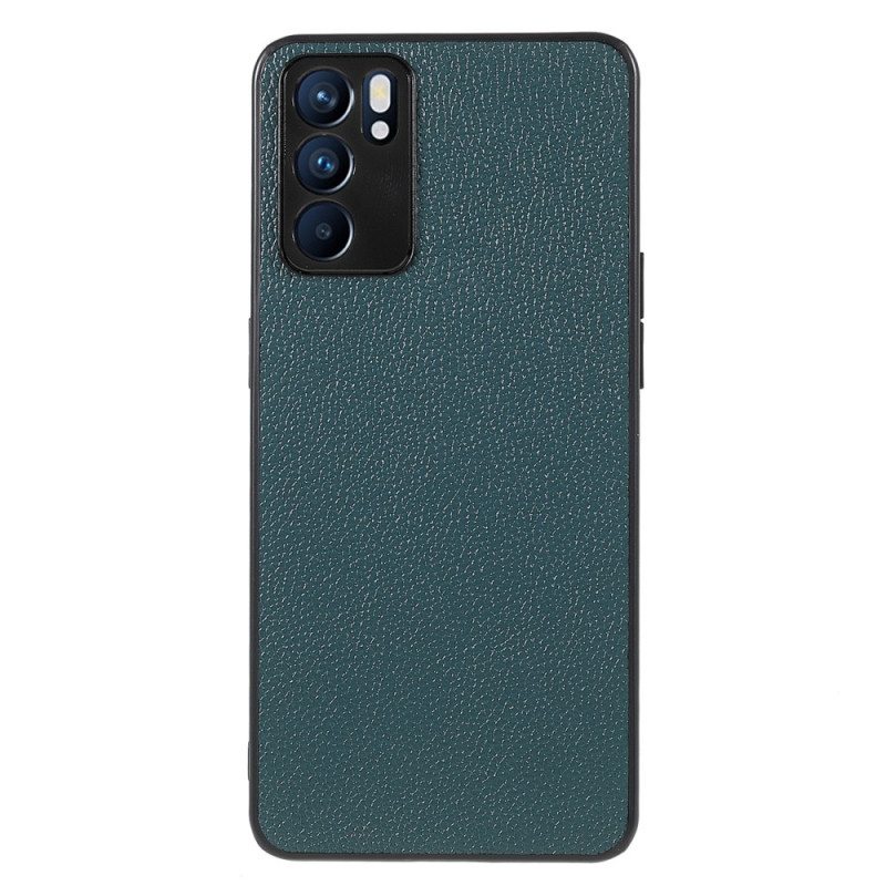 Kuori Oppo Reno 6 5G Aitoa Litsi-nahkaa