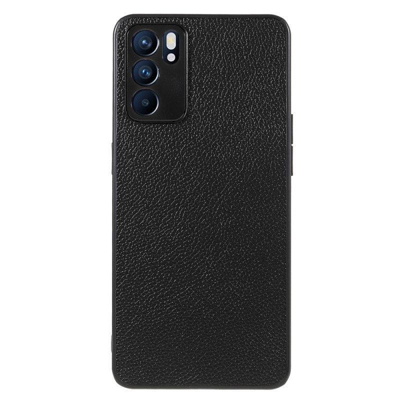 Kuori Oppo Reno 6 5G Aitoa Litsi-nahkaa