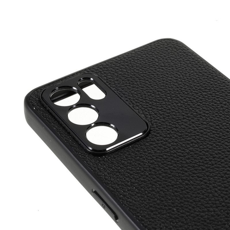 Kuori Oppo Reno 6 5G Aitoa Litsi-nahkaa