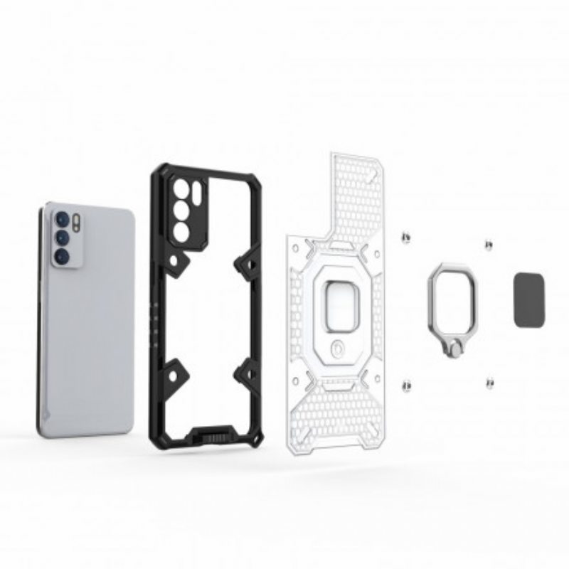 Kuori Oppo Reno 6 5G Hunajakenno Renkaalla