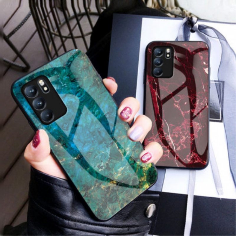 Kuori Oppo Reno 6 5G Premium Värit Karkaistu Lasi