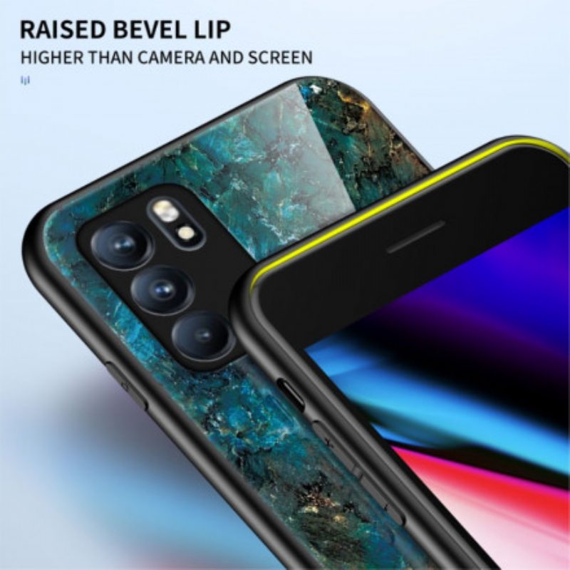 Kuori Oppo Reno 6 5G Premium Värit Karkaistu Lasi