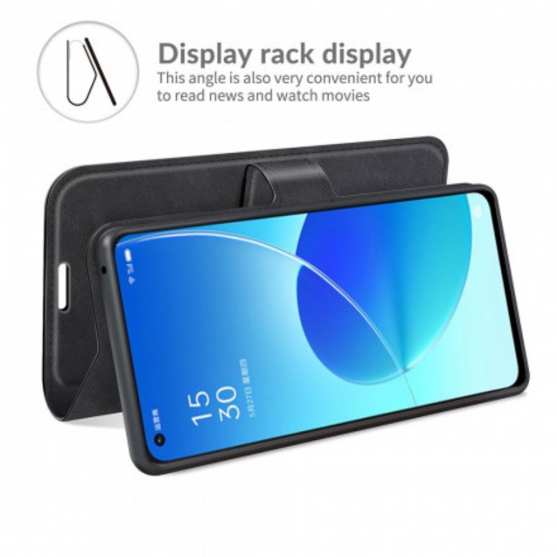 Nahkakotelo Oppo Reno 6 5G Ohut Extreme Leather -efekti