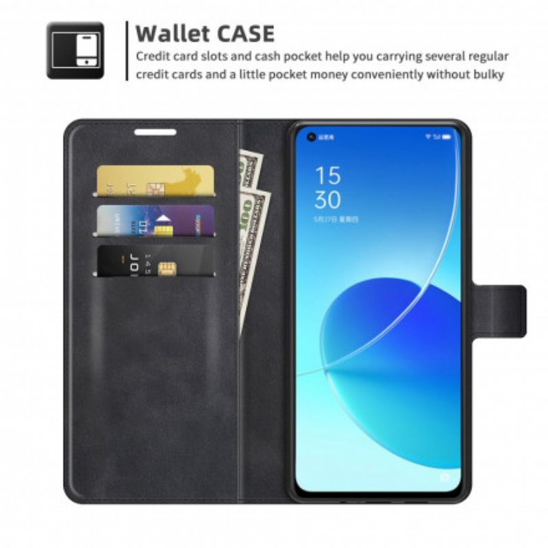 Nahkakotelo Oppo Reno 6 5G Ohut Extreme Leather -efekti