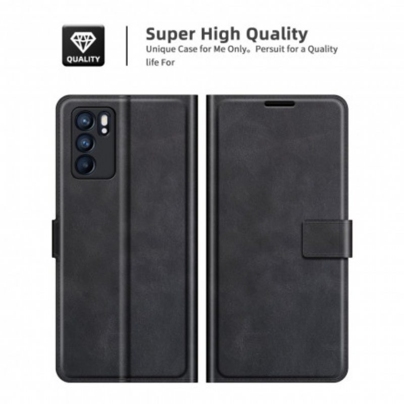 Nahkakotelo Oppo Reno 6 5G Ohut Extreme Leather -efekti