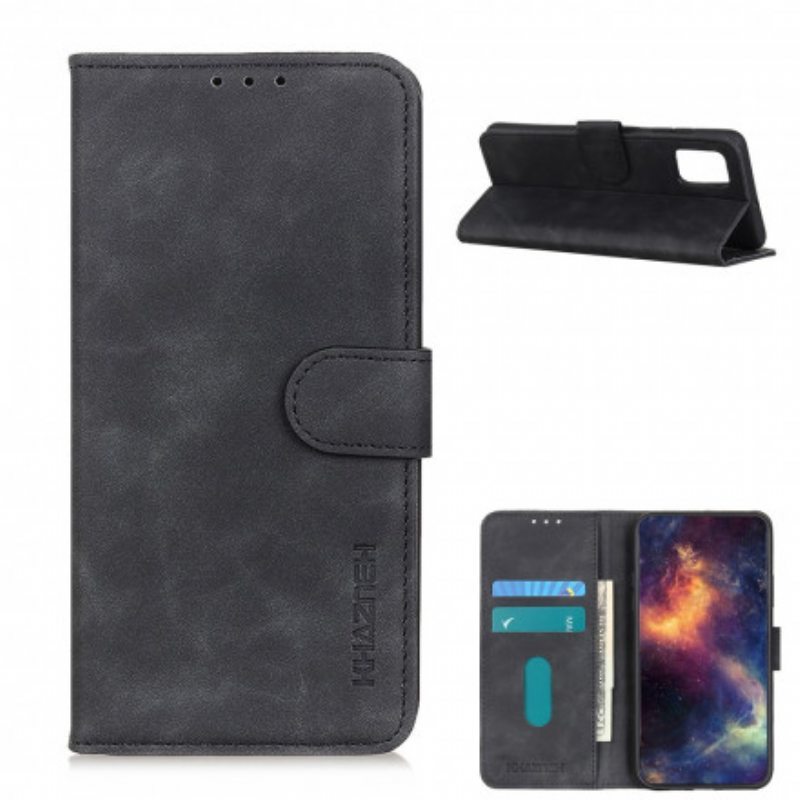 Nahkakotelo Poco M3 Matta Vintage Leather Effect Khazneh