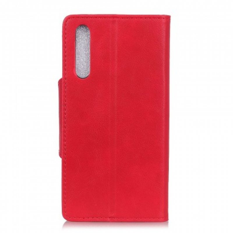 Flip Case Samsung Galaxy A50 Keinonahkainen Vintage-painike