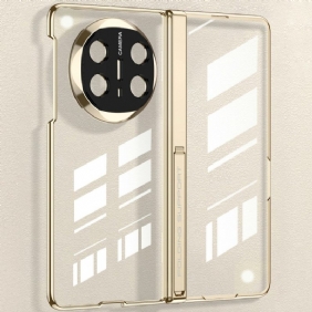 Kuori Huawei Mate X6 Läpinäkyvä Saranalla Ja Karkaistulla Lasilla