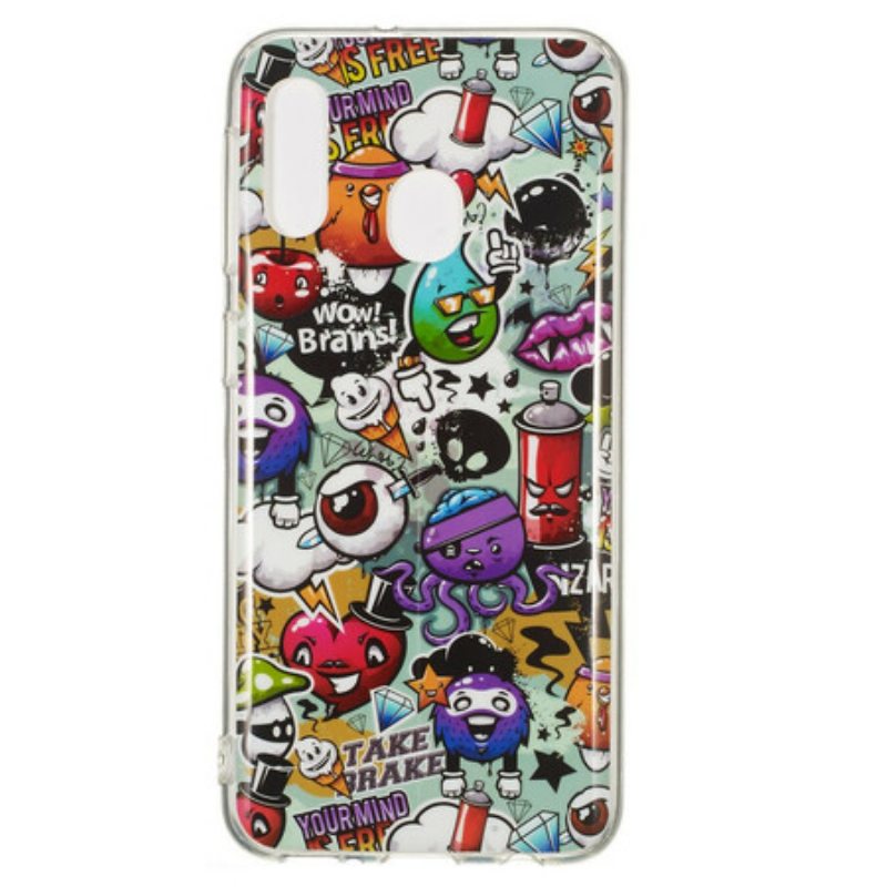 Case Samsung Galaxy A20e Fluoresoiva Hulluus