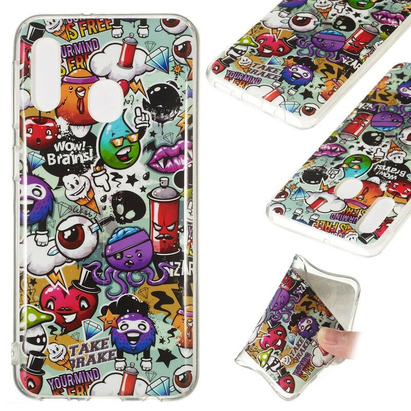 Case Samsung Galaxy A20e Fluoresoiva Hulluus