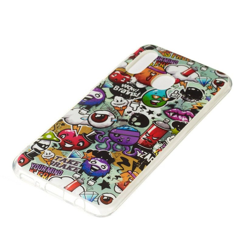 Case Samsung Galaxy A20e Fluoresoiva Hulluus