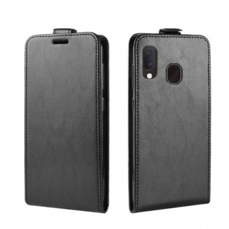 Flip Case Samsung Galaxy A20e Kotelot Flip Taittuva Nahkaefekti