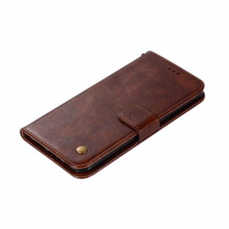 Kotelot Samsung Galaxy A20e Suojaketju Kuori Strappy Vintage-nahkaefekti