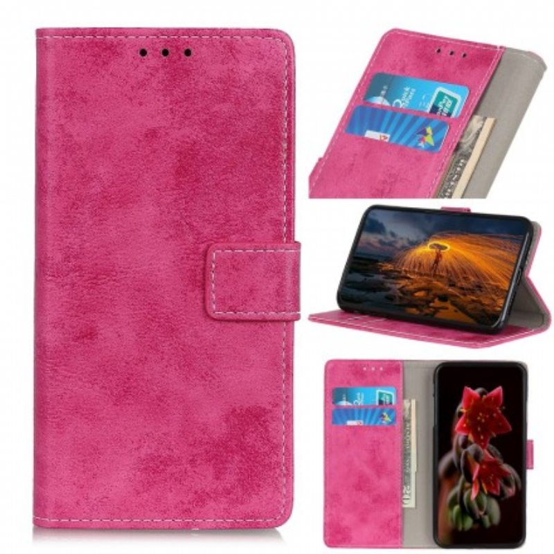 Kotelot Samsung Galaxy A20e Vintage Nahkaefekti