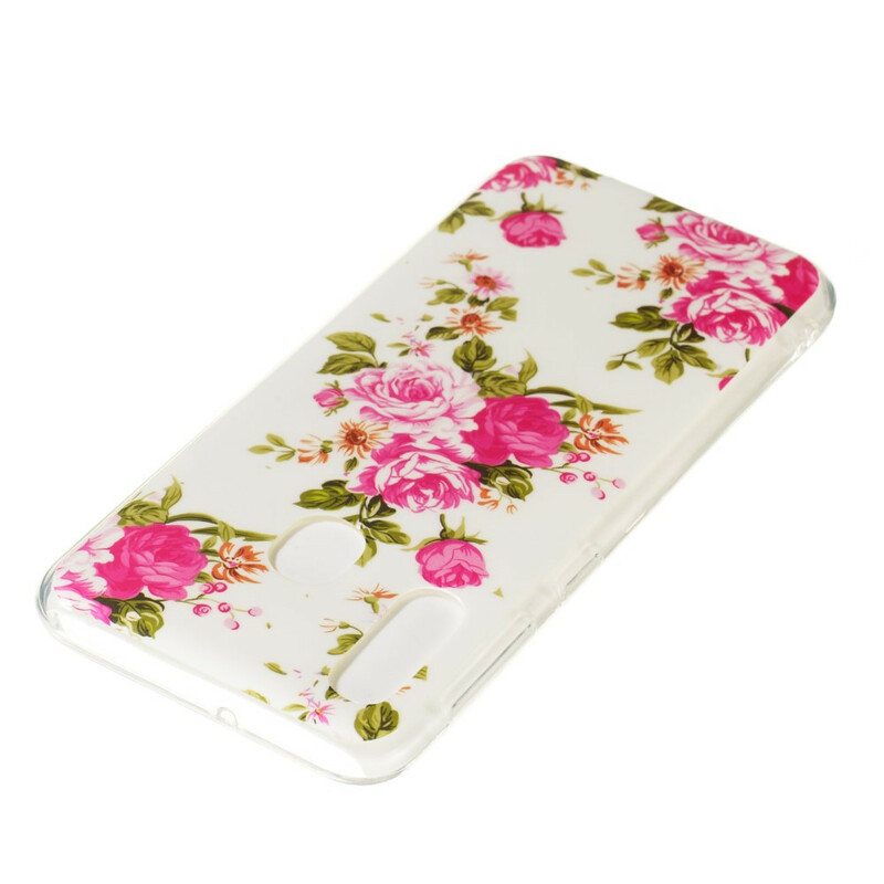 Kuori Samsung Galaxy A20e Fluoresoivat Liberty Flowers