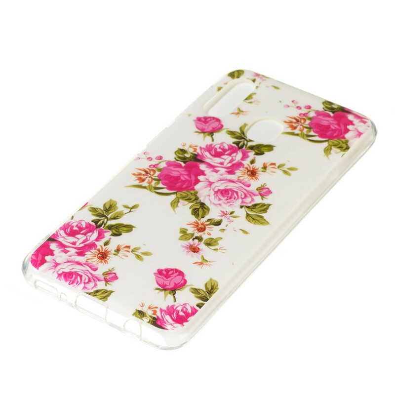 Kuori Samsung Galaxy A20e Fluoresoivat Liberty Flowers