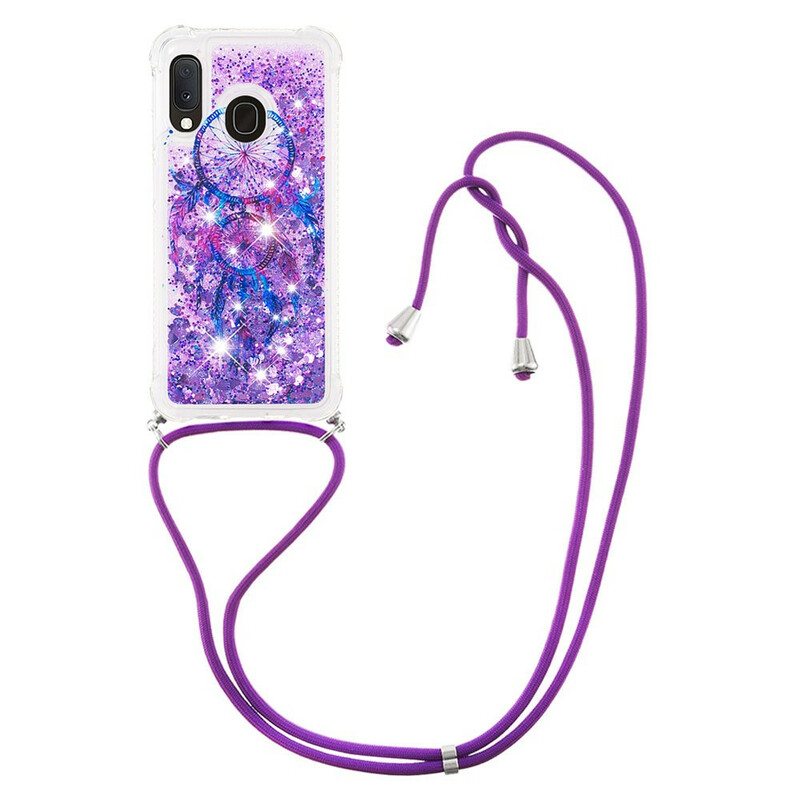 Kuori Samsung Galaxy A20e Kiristysnyörillä Paljetin Kiristysnyöri Dream Catcher