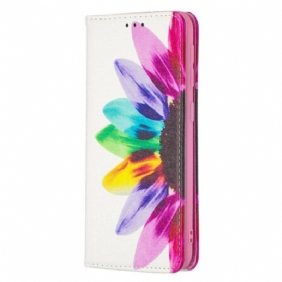 Puhelinkuoret Samsung Galaxy A20e Kotelot Flip Akvarelli Kukka