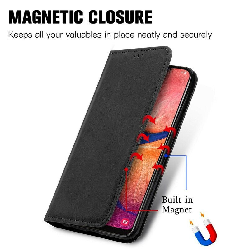 Puhelinkuoret Samsung Galaxy A20e Kotelot Flip Vintage Keinonahkaa