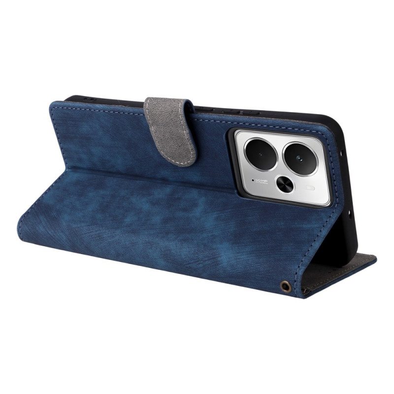 Kotelot Realme 14t 5g Rfid-suojattu Mokkanahkakuvio