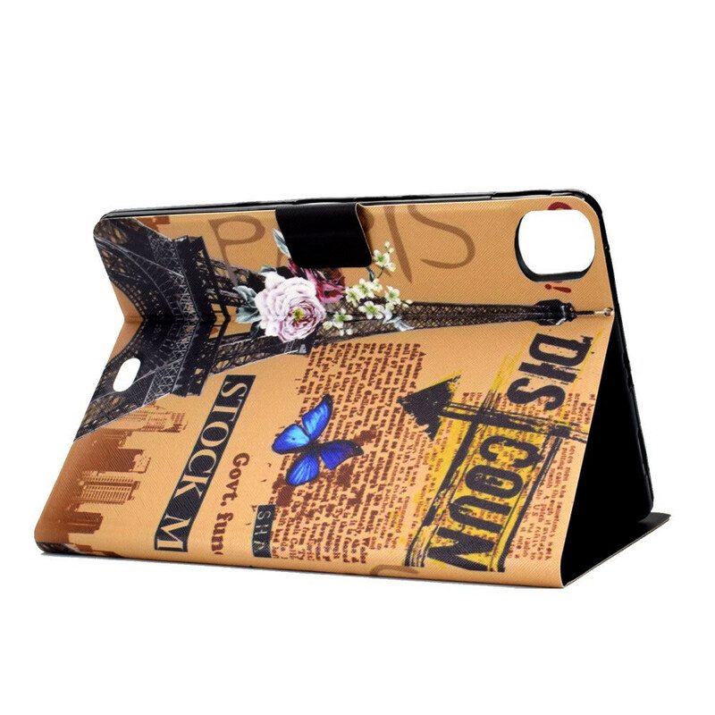 Kotelot iPad Pro 11" (2021) Kukkainen Eiffel-torni